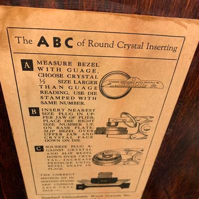 Pocket Watch Crystal Set Kit