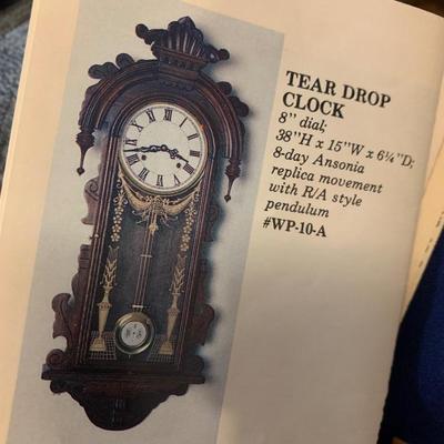 Westminster Gingerbread Tear Drop Clock