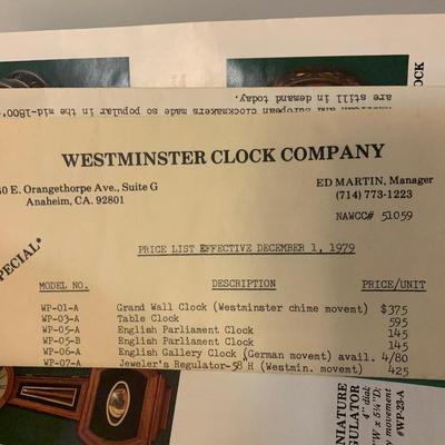 Westminster Gingerbread Tear Drop Clock