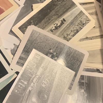 Large Lot of Vintage Photos / Many Auto Racing
