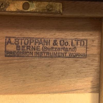 Antique Swiss Compass In Case