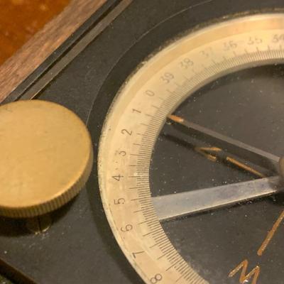 Antique Swiss Compass In Case