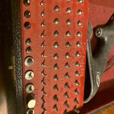 Vintage Seitz Watchmakers Bench tool Swiss Punch Set