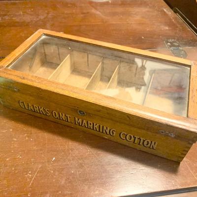 Antique Clark’s Spool Cabinet