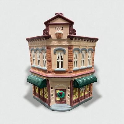 Sale Photo Thumbnail #304: Dept 56 Original Snow Village Bakery 5077-6.  Includes Box, Styrofoam Packer, Light Cord.  Excellent condition, no chips or scratches
Approximately 8.5" H X 6.5" W