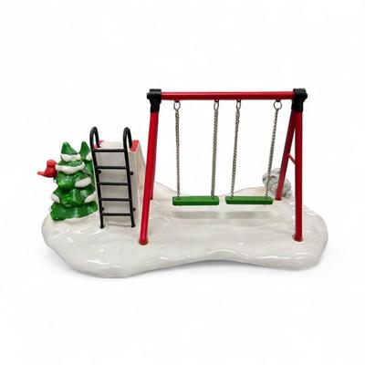 Sale Photo Thumbnail #317: Dept 56 Original Snow Village Winter Playground 5436-4  Includes Box and Styrofoam Packer.