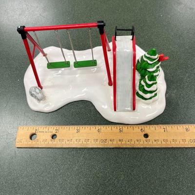 Sale Photo Thumbnail #319: Dept 56 Original Snow Village Winter Playground 5436-4  Includes Box and Styrofoam Packer.