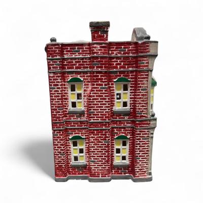 Sale Photo Thumbnail #328: Dept 56 Original Snow Village Antique Shop 51233.  Includes Light cord, box, and styrofoam packer.  Retired in 1989