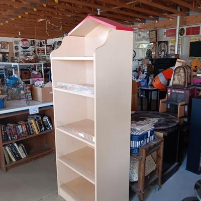 DISPLAY SHELF W/4" PLEXIGLASS ON EACH SHELF FRONT (TO KEEP THINGS FROM FALLING OFF)