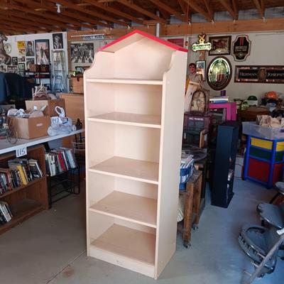DISPLAY SHELF W/4" PLEXIGLASS ON EACH SHELF FRONT (TO KEEP THINGS FROM FALLING OFF)