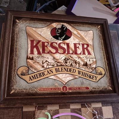 KESSLER WHISKEY SIGN AND NEON SIGN