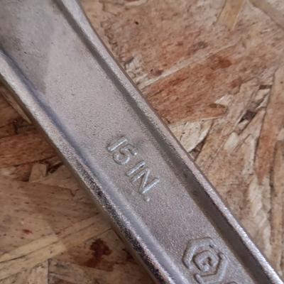 LARGE CRESCENT WRENCHES AND PIPE WRENCH