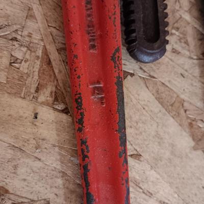 LARGE CRESCENT WRENCHES AND PIPE WRENCH