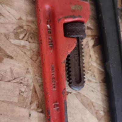LARGE CRESCENT WRENCHES AND PIPE WRENCH