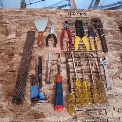 AN ASSORTMENT OF HAND TOOLS
