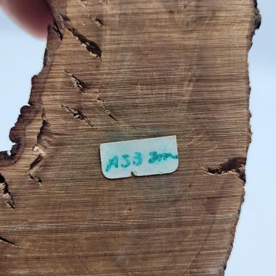 Two Quartz Agate in Wooden Displays (B2-EL)