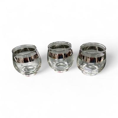Sale Photo Thumbnail #353: Vintage Libbey Glass Co Roly Poly Cocktail Glasses  Set of 3    2.75" tall
