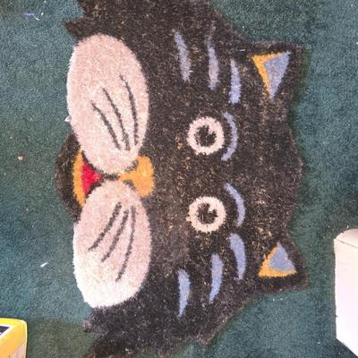 Cat door mat