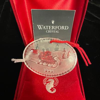 1999 WATERFORD CRYSTAL JOYS OF WINTER COLLECTION "SLEIGH RIDE"
