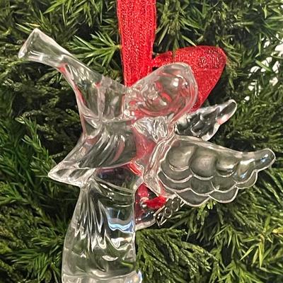 VINTAGE 2002 WATERFORD CRYSTAL ANGEL ORNAMENT