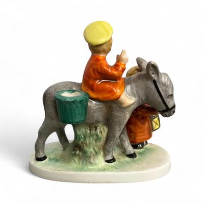 Sale Photo Thumbnail #388: Goebel Hummel Angel Leading Baby Jesus on Donkey Candle Holder HX28   H1935-49