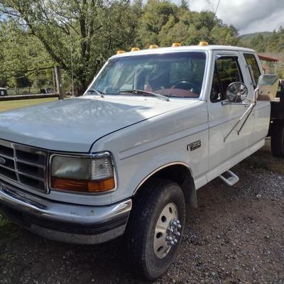 1997 Ford F250 Flat Bed Work Truck 7.3 Diesel Engine Automatic