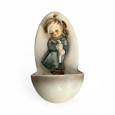 Sale Photo Thumbnail #405: Goebel Hummel Heavenly Angel Holy Water Font #207  Wall Mounting