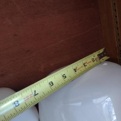 Set of Four New Opaque White Lamp Shades Various Sizes Choice A