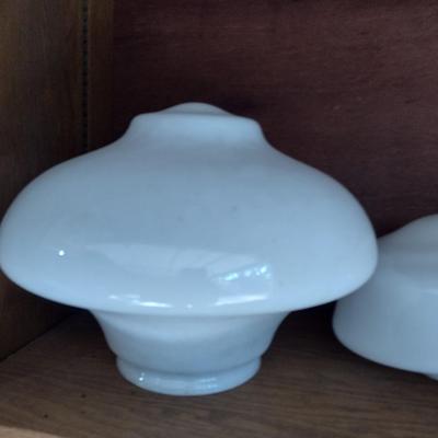 Set of Four New Opaque White Lamp Shades Various Sizes Choice A