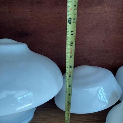Set of Four New Opaque White Lamp Shades Various Sizes Choice A