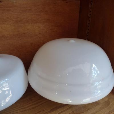 Set of Four New Opaque White Lamp Shades Various Sizes Choice B