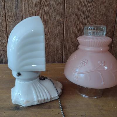 Vintage Deco Style Wall Sconce Light and Victorian Design Ceiling Light Shade