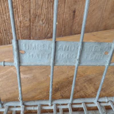 Vintage Metal Wire Dairy Milk Crate (B3)