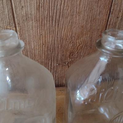 Pair of Vintage Biltmore Farms Glass Milk Bottles (#2)