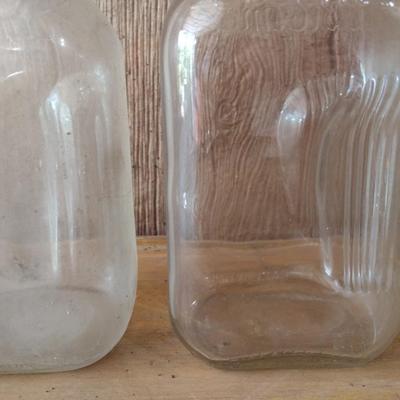 Pair of Vintage Biltmore Farms Glass Milk Bottles (#2)