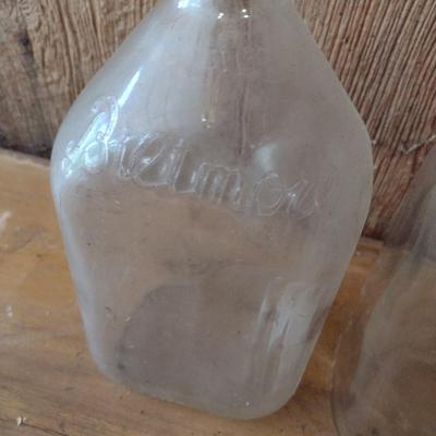 Pair of Vintage Biltmore Farms Glass Milk Bottles (#2)