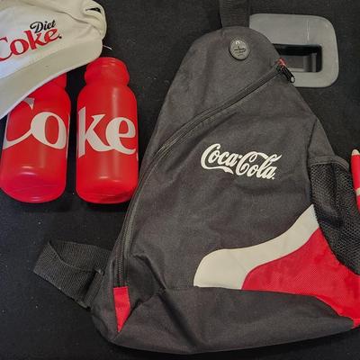 Sale Photo Thumbnail #188: Coca Cola & Diet Coke Promotional Duffle Bag Backpack lot

Will receive all items pictured as is.