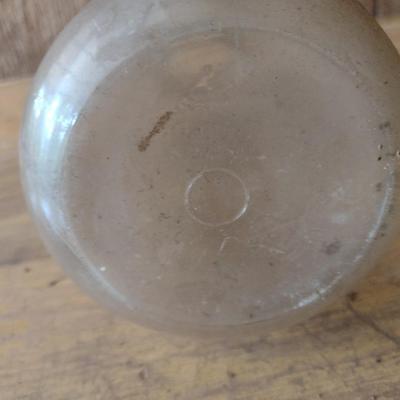 Vintage Kalmia Dairy Hendersonville, NC Quart Sized Glass Tapered Neck Milk Bottle (#9)