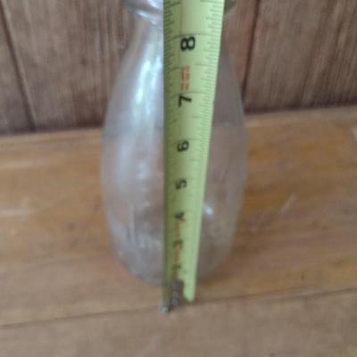 Vintage Kalmia Dairy Hendersonville, NC Quart Sized Glass Ring Neck Milk Bottle (#10)