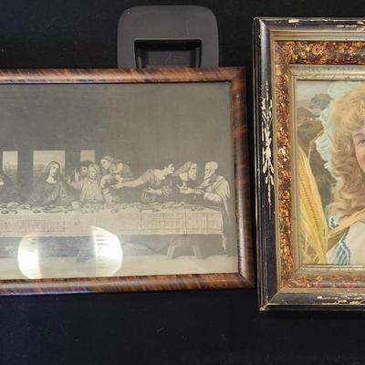 Sale Photo Thumbnail #171: The Last Supper & Victorian Girl photo lot.

Lot includes both pictures as is