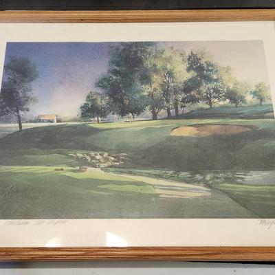 Sale Photo Thumbnail #174: Summer Tradition Golf Tom Lynch Signed Numbered Print Framed Matted