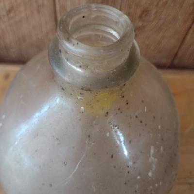 Vintage Painted Kalmia Dairy Hendersonville, NC One-Gallon Sized Glass Milk Bottle (#13)