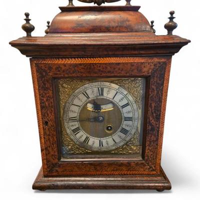 18th C. signed bracket clock Joehn Smallwood 8 day bracket clock 1750
