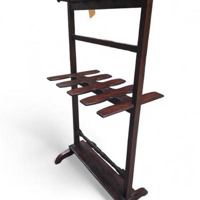 Irish mahogany boot stand $419