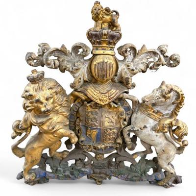 19th C Iron armorial $1700 