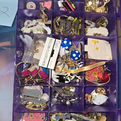 Pins and earring lot