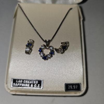 Necklace and earrings
