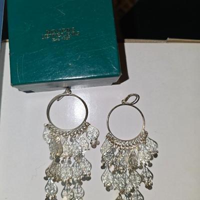 Silver toned earrings