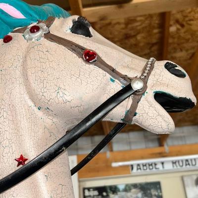 CAROUSEL HORSE ON STAND