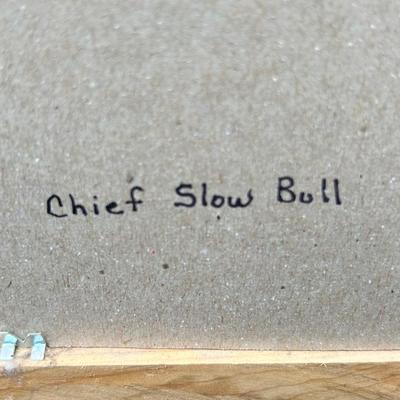 CHIEF SLOW BULL AND CHIEF JOSEPH PRINTS, BUFFALO STATUE AND MORE